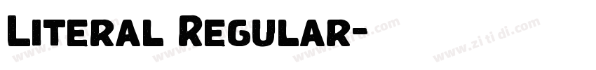 Literal Regular字体转换
